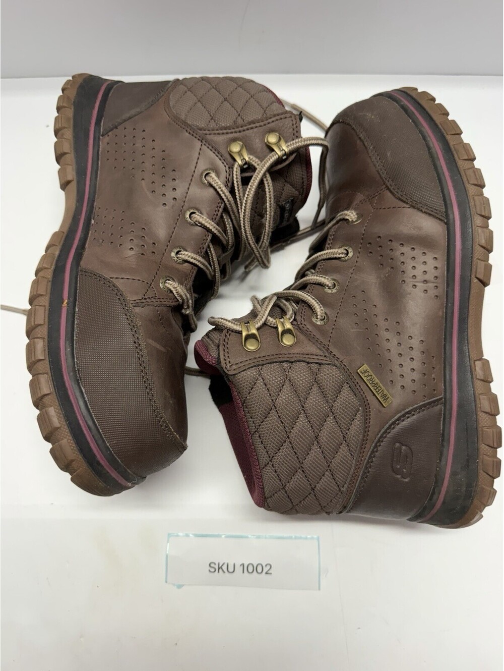Skechers Work Relaxed Fit Waterproof EH Work Boots Brown Women’s Size 8